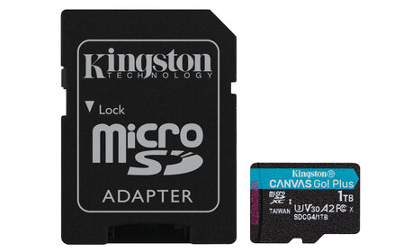 SDXC Card Micro 1TB Kingston U3 V30 A2 Canvas Go! Plus