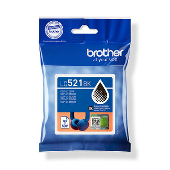 Brother LC-521BK Zwart 500 pagina&#039;s (Origineel)