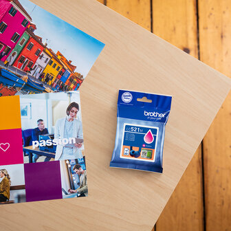 Brother LC-521M Magenta 500 pagina&#039;s (Origineel)