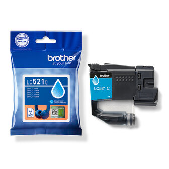 Brother LC-521C Cyaan 500 pagina&#039;s (Origineel)