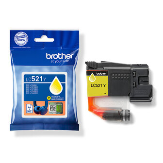 Brother LC-521Y Geel 500 pagina&#039;s (Origineel)