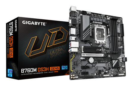 Gigabyte 1700 B760M DS3H GEN5- DDR5/2xM.2/2xDP/HDMI/ATX