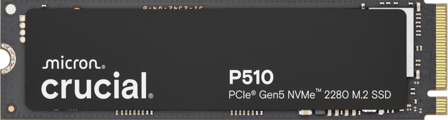1TB M.2 PCIe NVMe Crucial P510 11000/9500
