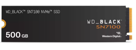 500GB M.2 PCIe NVMe WD Black SN7100 6800/5800
