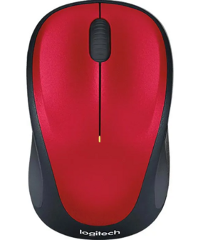 Logitech M235 Optical USB-A Zwart-Rood Retail Wireless
