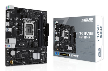 ASUS 1700 H610M-R PRIME Whitebox - DDR5/M.2/DP/HDMI/VGA