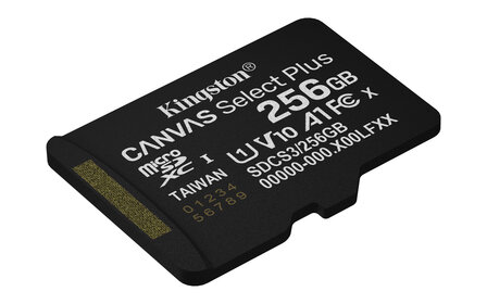 SDXC Card Micro 256GB Kingston UHS-I Canvas Select Plus