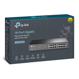 TP-Link 16Port 1Gbps Desktop/Rackmountable PoE+.