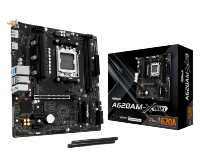 ASRock AM5 A620AM-X WIFI - DDR5/2xM.2/DP/HDMI/&micro;ATX