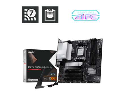 MSI AM5 B850M-P WIFI - DDR5/3xM.2/DP/HDMI/&micro;ATX