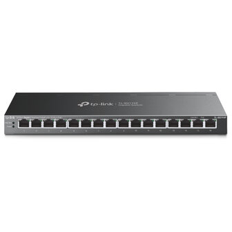 TP-Link 16Port PoE+ 1Gbps Metalen behuizing.