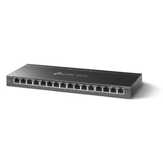 TP-Link 16Port PoE+ 1Gbps Metalen behuizing.