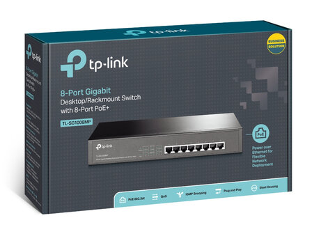 TP-Link 8Port 1Gb PoE+.