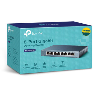 TP-Link 8Port 1Gb Metalen behuizing TL-SG108.