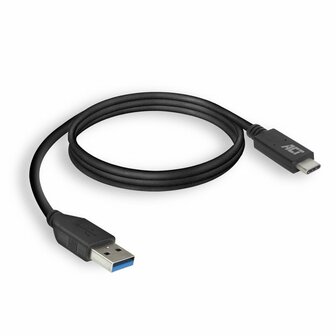 ACT AC7417 | USB 3.2 Gen 1 | USB-C naar USB-A | 2m | Zwart