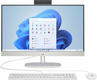 HP All-in-One | 24'' Full HD IPS | AMD Ryzen 3 7320U | 8GB DDR5 | 512GB SSD | IR Camera | W11 Professional | Met Keyboard &amp; Muis
