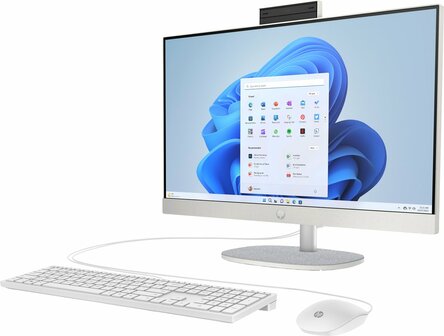 HP All-in-One 24-cr0037ny | 23,8" Full HD IPS | AMD Ryzen 5 7520U | 8GB DDR5 | 512GB SSD |  IR Camera | W11 Professional | Met Keyboard &amp; Muis