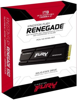 1TB M.2 PCIe NVMe Kingston FURY Renegade 7300/6000 Heat