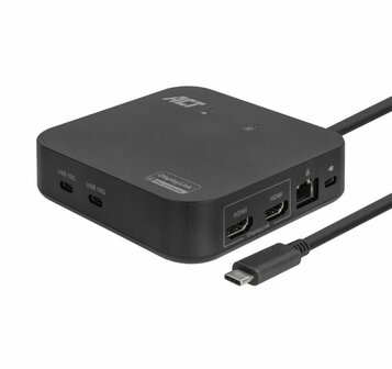ACT AC7150 | Docking Station | USB-C | Zwart