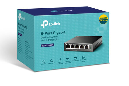 TP-Link 5Port 1Gbps PoE.