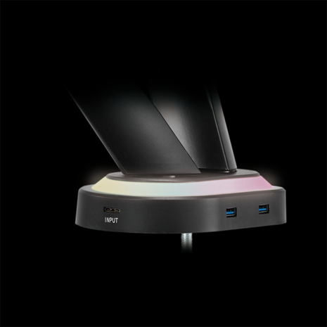 Desk Mount Gaming Dual LogiLink 17"-27" USB Hub