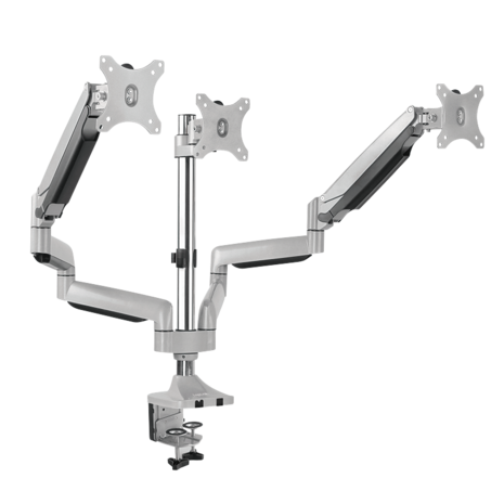 Desk Mount Triple LogiLink 13"-32" Aluminium gas