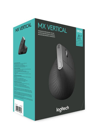 Logitech MX Vertical Zwart Retail Wireless