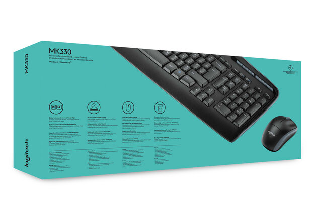 BE DT Logitech MK330 Zwart draadloos Retail