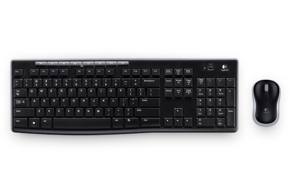 BE DT Logitech MK270 Zwart draadloos Retail