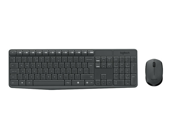 DT Logitech MK235 Zwart draadloos Retail