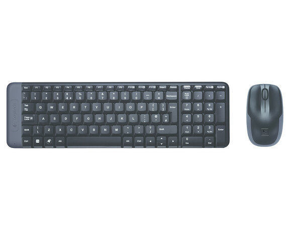 DT Logitech MK220 Zwart Wireless Retail