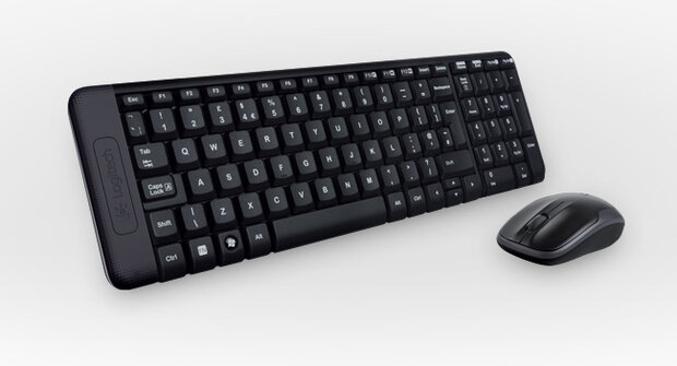 DT Logitech MK220 Zwart draadloos Retail