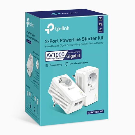 TP-Link Powerline 1000Mbps TL-PA7027P KIT 2st AV2