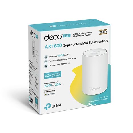 TP-Link Deco X20-4G 1800Mbps 4G+Cat6 300/50 Mbps