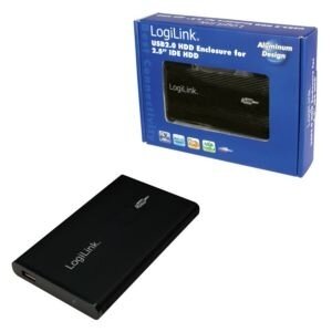 2.5" Logilink Enclosure USB2.0 / IDE / Zwart