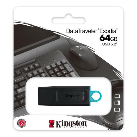 USB 3.2 FD 64GB Kingston DataTraveler Exodia