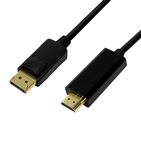 DisplayPort 1.2 --> HDMI 3.00m 4K/30Hz LogiLink