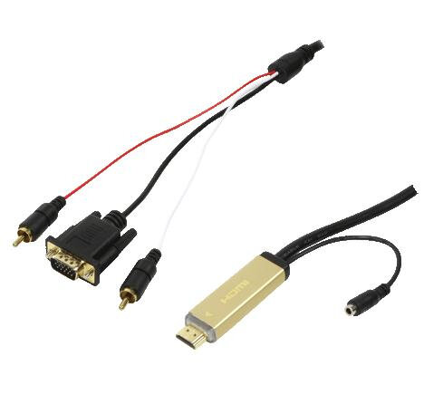 HDMI (M) --> VGA / Audio / USB2.0 2.00m LogiLink