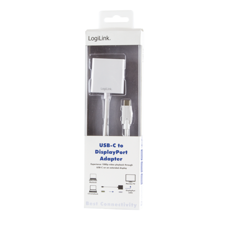 Adapter USB-C (M) --> DisplayPort (F) Logilink