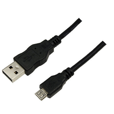 USB 2.0 A --> micro B 1.80m LogiLink Zwart