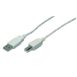 USB 2.0 A --> B 3.00m LogiLink Grijs