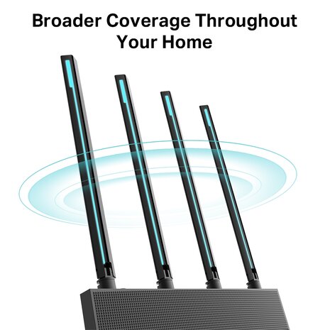 WIFI5 1900Mbps 4xRJ45 1G -TP-Link ARCHER C80