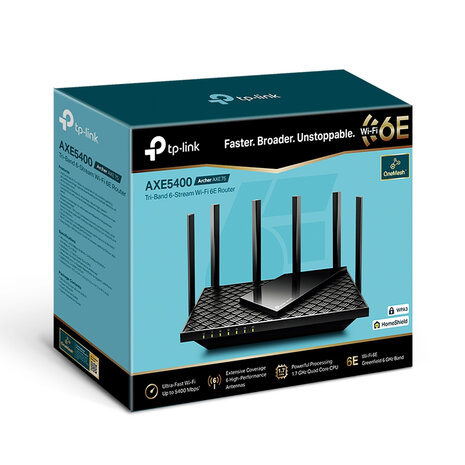 WIFI6E 5378Mbps 5xRJ45 1G - TP-Link Archer AXE75