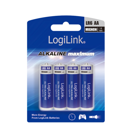 LogiLink Ultra Power batterij AA blister 4-stuks