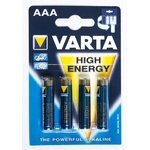 Varta High Energy batterij AAA blister 4-stuks