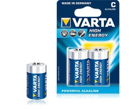 Varta High Energy batterij C blister 2-stuks