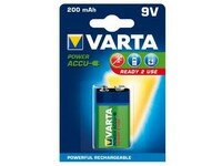 9V Varta 200mAh NiMH 1 stuk blisterverpakking