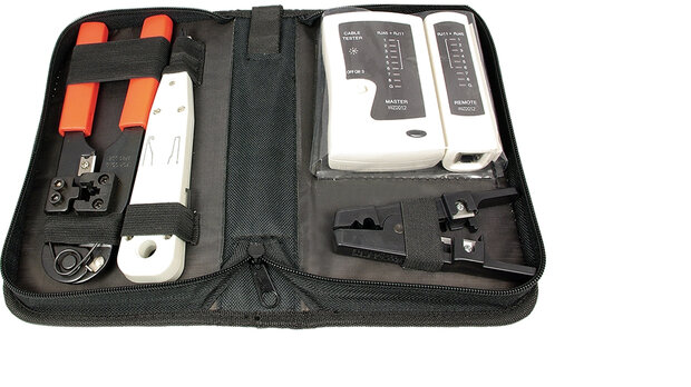 LogiLink Netwerk Tool-Kit incl. Tas - 4 delig