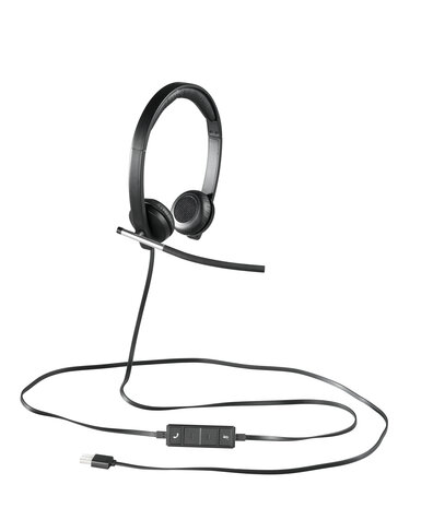 Logitech Headset H650e Stereo zwart