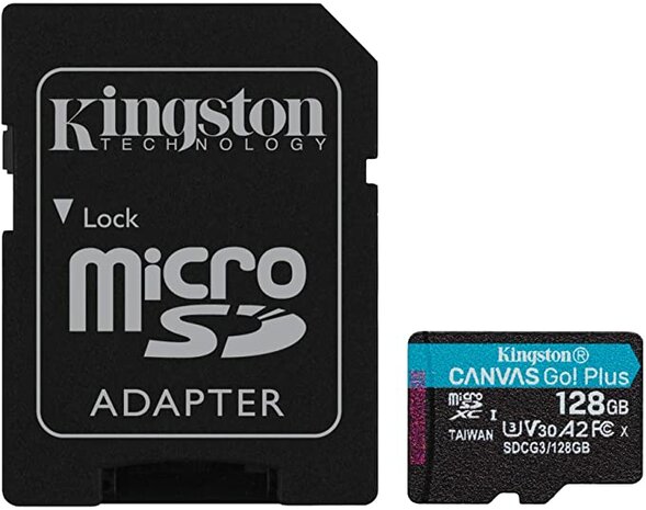 SDXC Card Micro 128GB Kingston UHS-I U3 Canvas Go! Plus